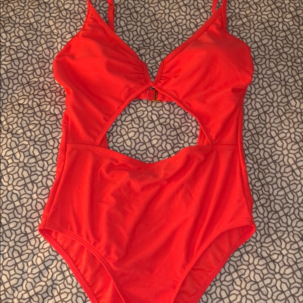 NWOT Orange One Piece Swimsuit